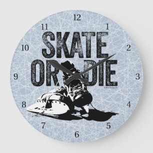 Skate oder Die (Hockey) Große Uhr
