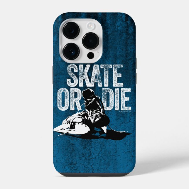 Skate oder Die (Hockey) iPhone 14 Pro Hülle (Rückseite)