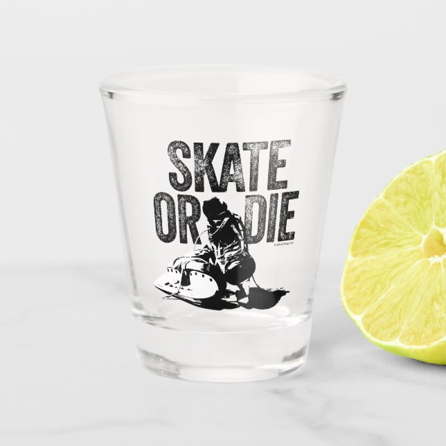 Skate oder die (Hockey) Schnapsglas (Vorderseite)