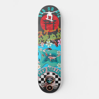 Skate oder Die - Rolling Behalten - Koi-Fische im  Skateboard