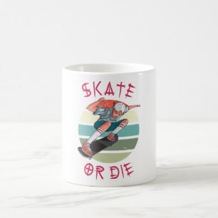 Skate oder die Skateboarder Boy Kaffeetasse