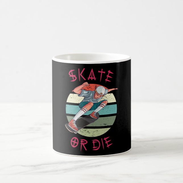 Skate oder die Skateboarder Boy Kaffeetasse (Mittel)