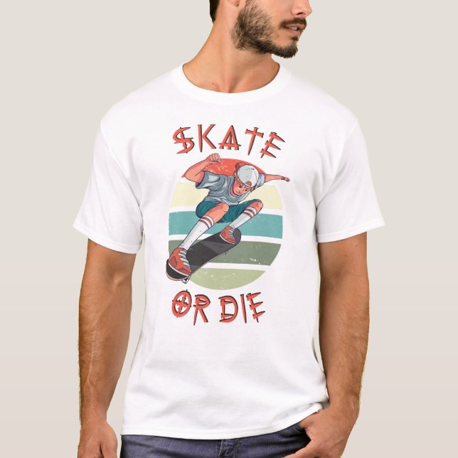 Skate oder die Skateboarder Boy T-Shirt (Vorderseite)