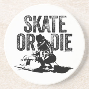 Skate Or Die (Hockey) Getränkeuntersetzer