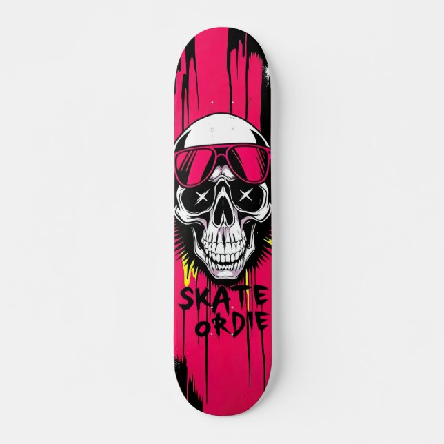 Skate or Die Nº6 - Skateboard Deck - Punk Grunge (Vorne)
