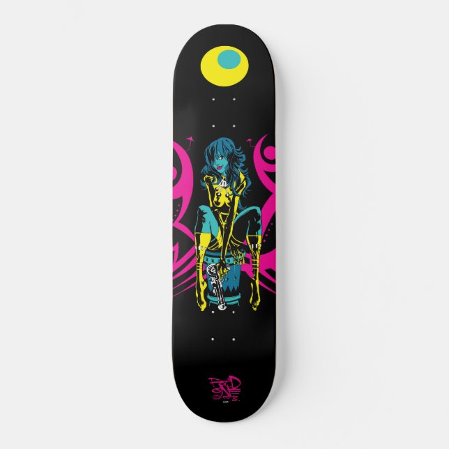 Skate-Plattform der Tritt-Trommel-zwei Skateboard (Vorderseite)