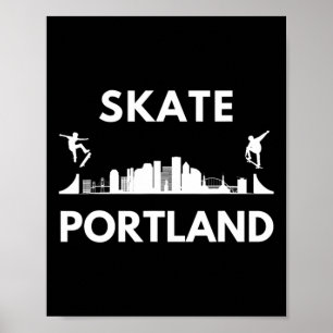 Skate Portland Oder Skateboarding-Fans Portland Sk Poster