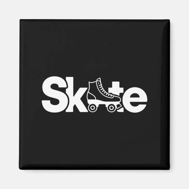 Skate Roller Skate Roller Skating Roller Skater  Magnet (Vorne)