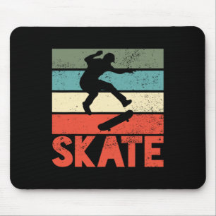 Skate Skateboard Skateboarding Skateboarder Retro  Mousepad