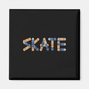 Skate Skateboards Beschriftung Longboards Skateboa Magnet
