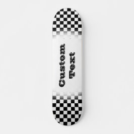 Skate-Skateboards Schachbrett Pattern-Schwarz-Weiß Skateboard