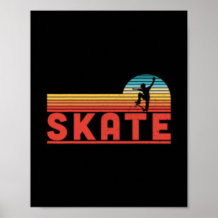 Skate Skater Jungen Geschenk Skateboard Fan Poster