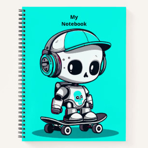 Skate SkullBot Notizbuch