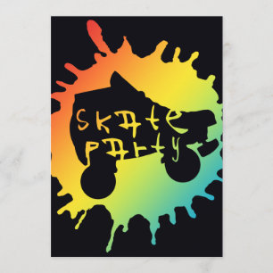 Skate splatz Party Einladung