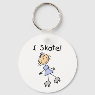 Skate-T-Shirts und Geschenke des Strichmännchen-I Schlüsselanhänger