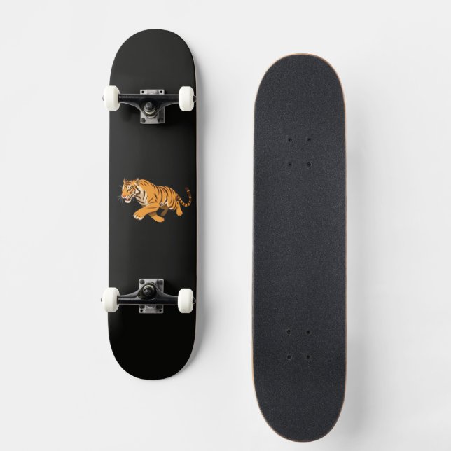 Skate Vibes Tiger Skateboard (Vorderseite)