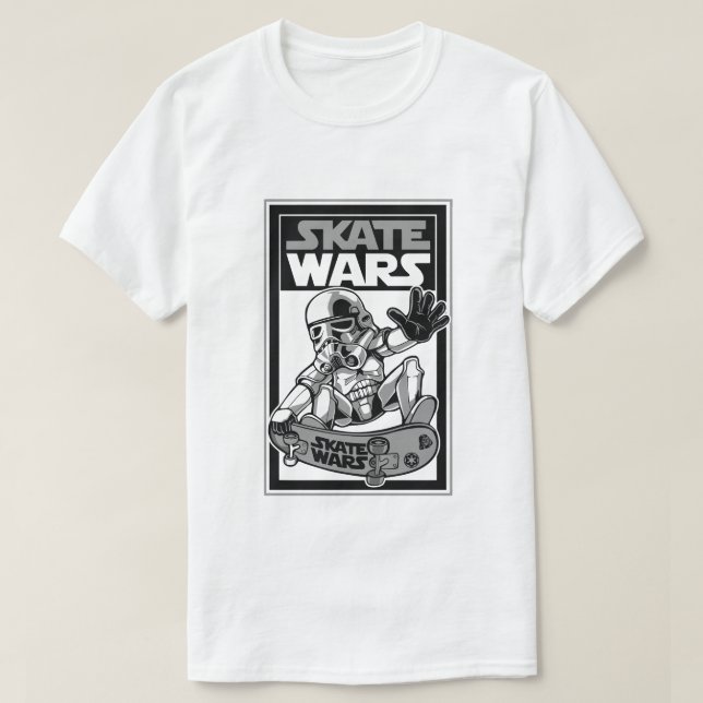 Skate Wars - Galactic Streetwear T-Shirt (Design devant)