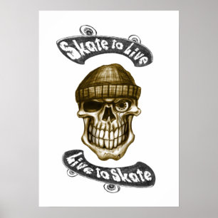 Skate zum Live-Poster 70x50 Poster