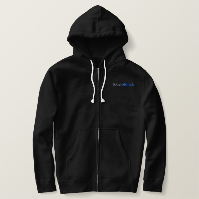 skateblock bestickter hoodie (Design vorne)