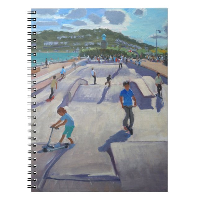 Skateboaders Teignmouth 2012 Notizblock (Vorderseite)