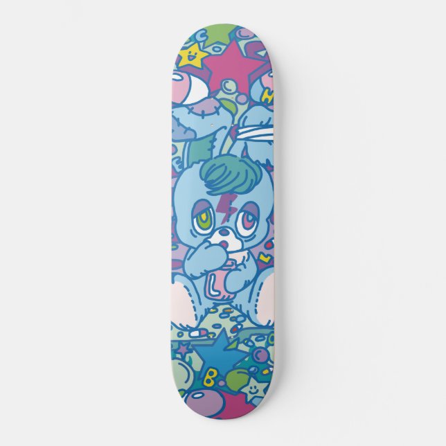 SKATEBOARD 病み月のうさぎ　スケートボード【デッキ】 (Recto)