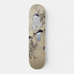 Skateboard 雪 中 鷹 図, 柴 田 是 Hawk dans la neige, Shibata Zeshin