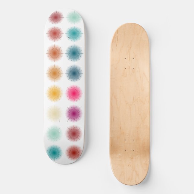 Skateboard 12 Dégradé couleur solaires (Recto)