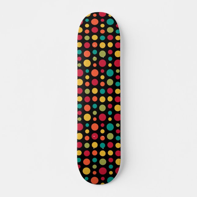 Skateboard 180115 v2 - Couleurs 02 - sur Noir (Devant)