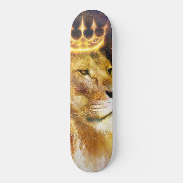 Skateboard 20,6 cm Leão de Judá Cósmico (Vorderseite)
