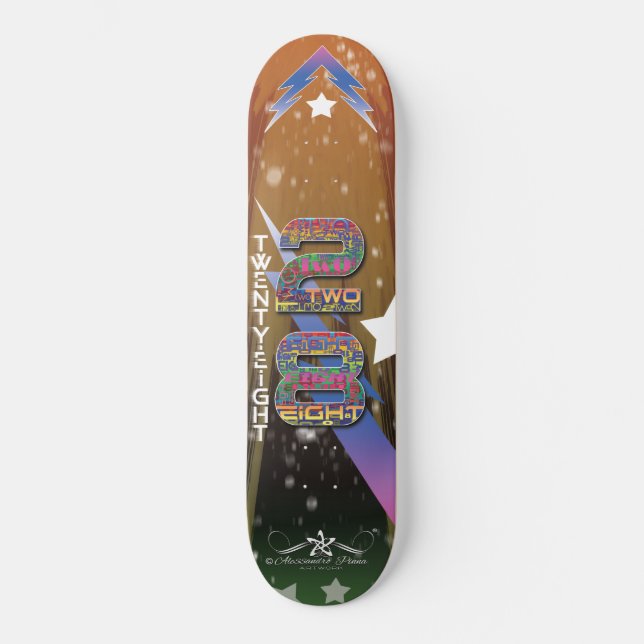 Skateboard 28 Vingt-huit (Recto)