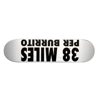 Skateboard 38 milles par planche à roulettes de burrito