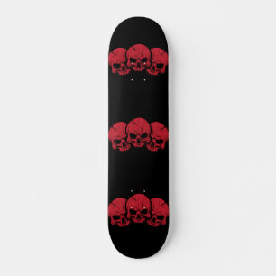 Skateboard 3 crâne rouge 