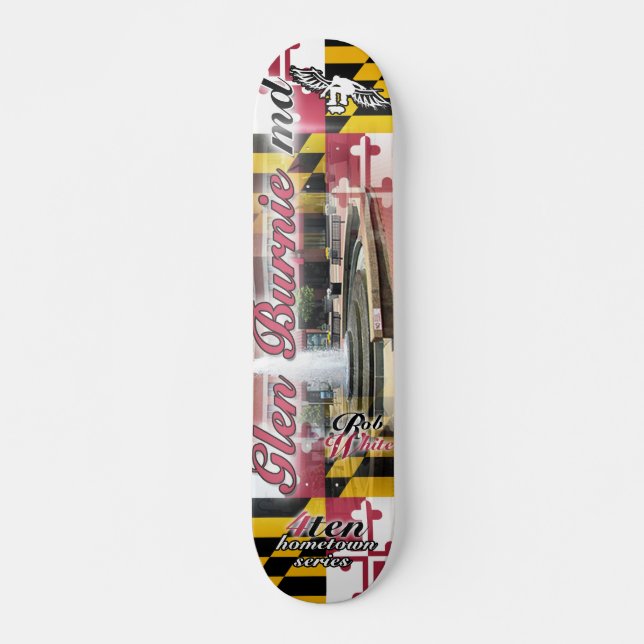 Skateboard 4ten : Ville natale (blanc de Rob) (Devant)