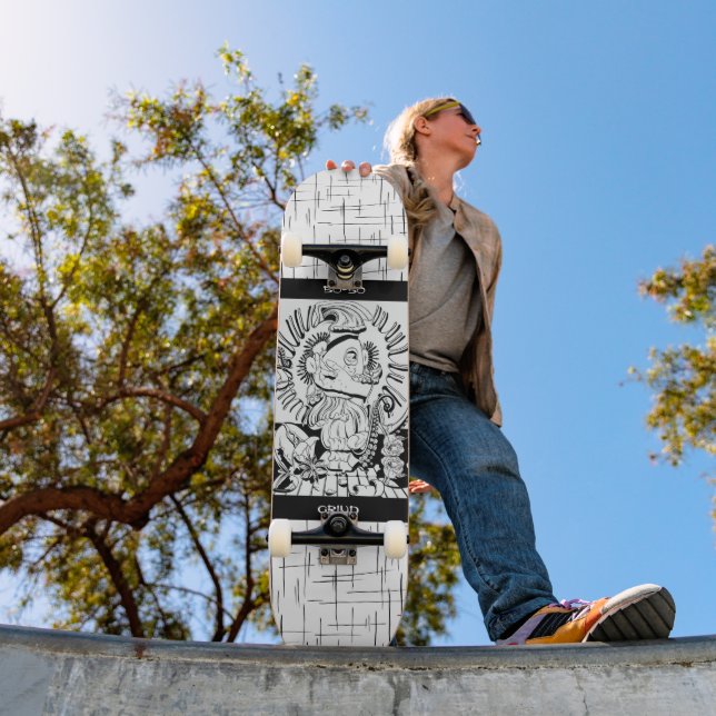Skateboard 50-50 Grind (Extérieur 1)