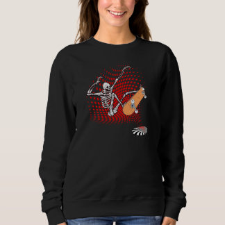 Skateboard 5d Skeleton Skater Skaten Skateboarder Sweatshirt
