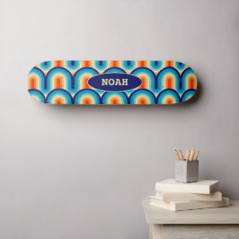 Skateboard 70s Rainbow Curves