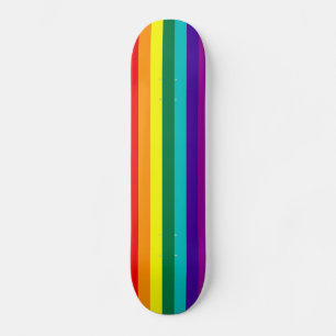 Skateboard 7 Stripes Rainbow Gay Pride