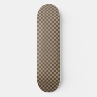 Skateboard À damiers beige Motif