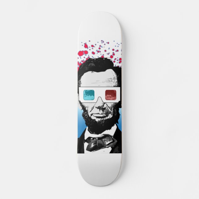 Skateboard Abraham Lincoln - 3D (Recto)
