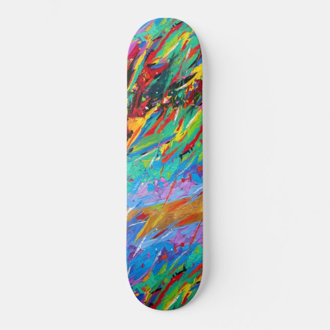 Skateboard Abstrait (Recto)