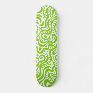 Skateboard Abstrait 041211v1 - Martian Green en blanc