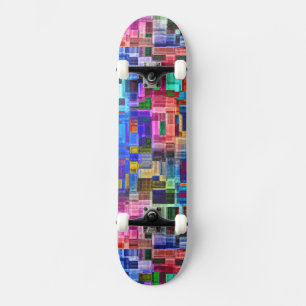 Skateboard Abstrait coloré