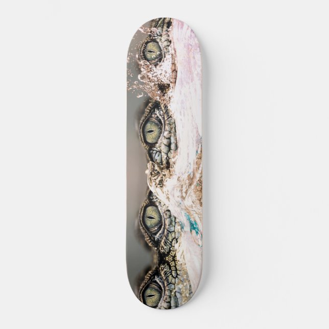 Skateboard Abstrait Crocodile Eyes (Recto)