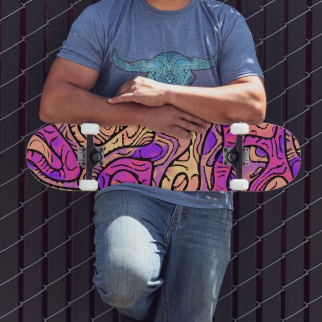 Skateboard Abstrait dynamique (Extérieur 3)