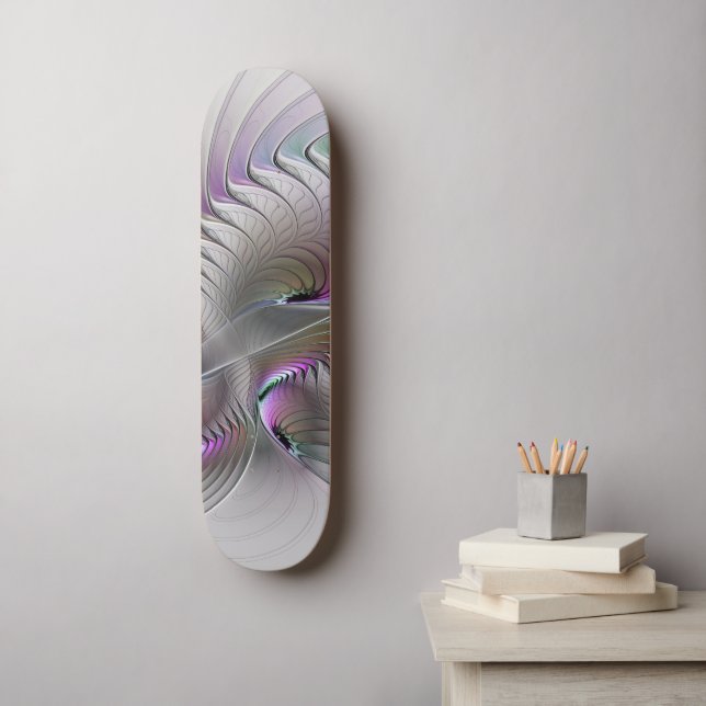 Skateboard Abstrait moderne Shy Imaginaire Figure Fractal Art (Art mural)
