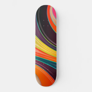 skateboard abstrait tourbillon rond
