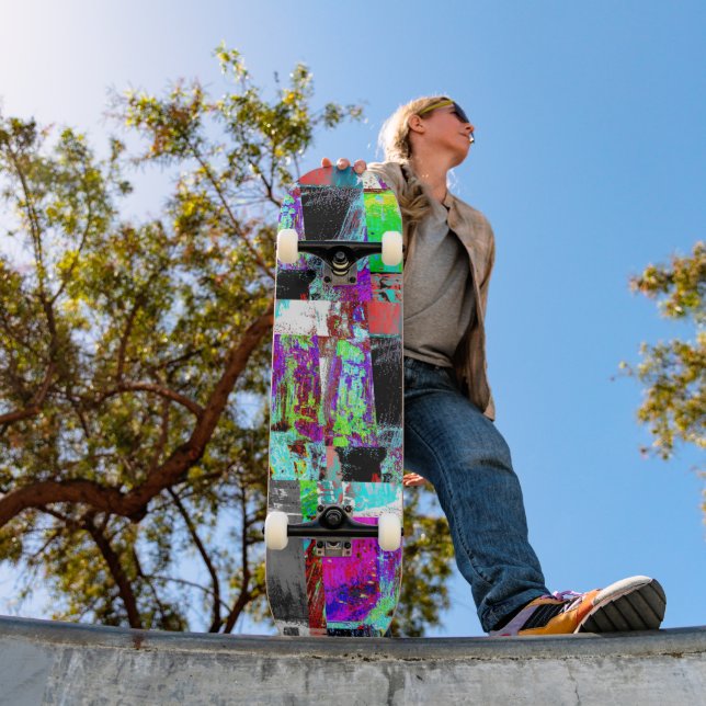 Skateboard – Abstrakter Raster (Außenbereich 1)