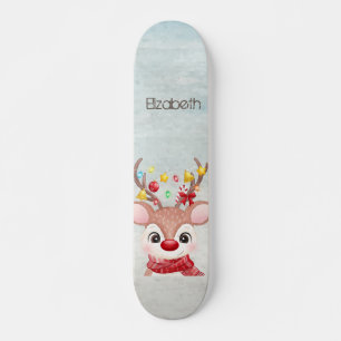 Skateboard Adorable renne de Noël