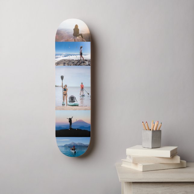 Skateboard Adventure Five Photo Collage Créez votre propre ph (Art mural)