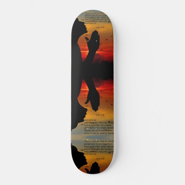 Skateboard - Afrikaan John 3:16 (Vorderseite)